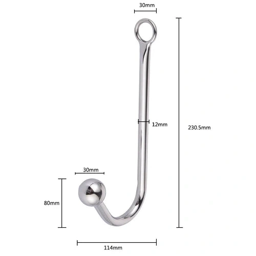 Anal Hooks Collar with Anal Cuffs Elegant and Beaded Hook 5334 0929